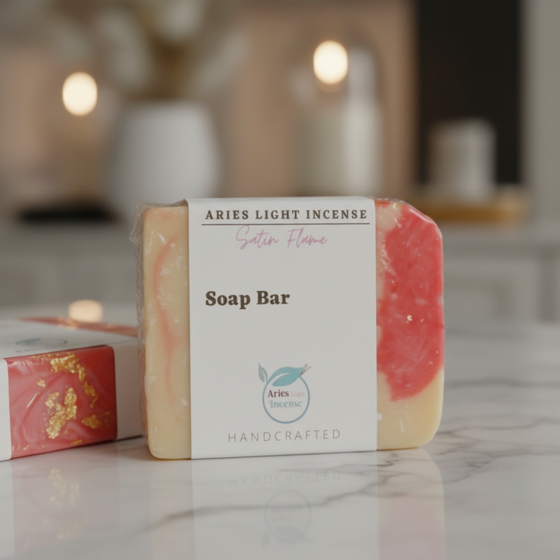 Satin Flame Soap Bar - Packaged
